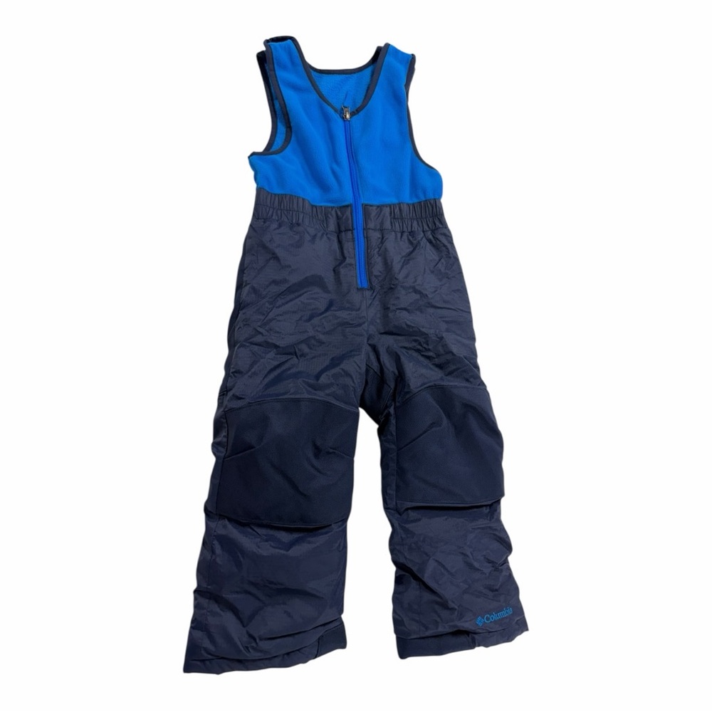 Columbia Kids' Blue and Dark Gray Snowpants/bibs